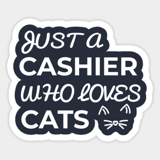 cashier cat Sticker